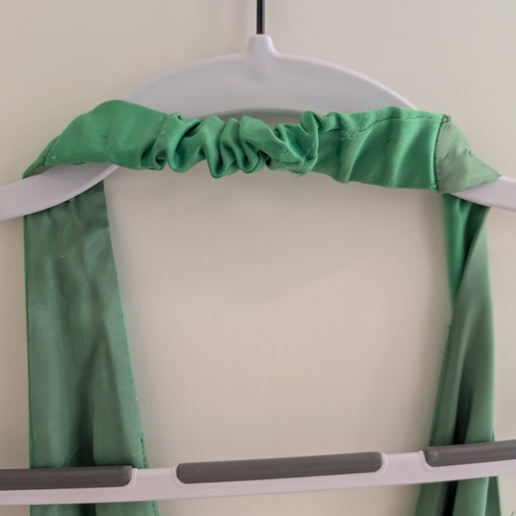 Vintage Y2K Bright Green Satin Formal Dress – US 4 | Fairweather - Picture 6 of 11